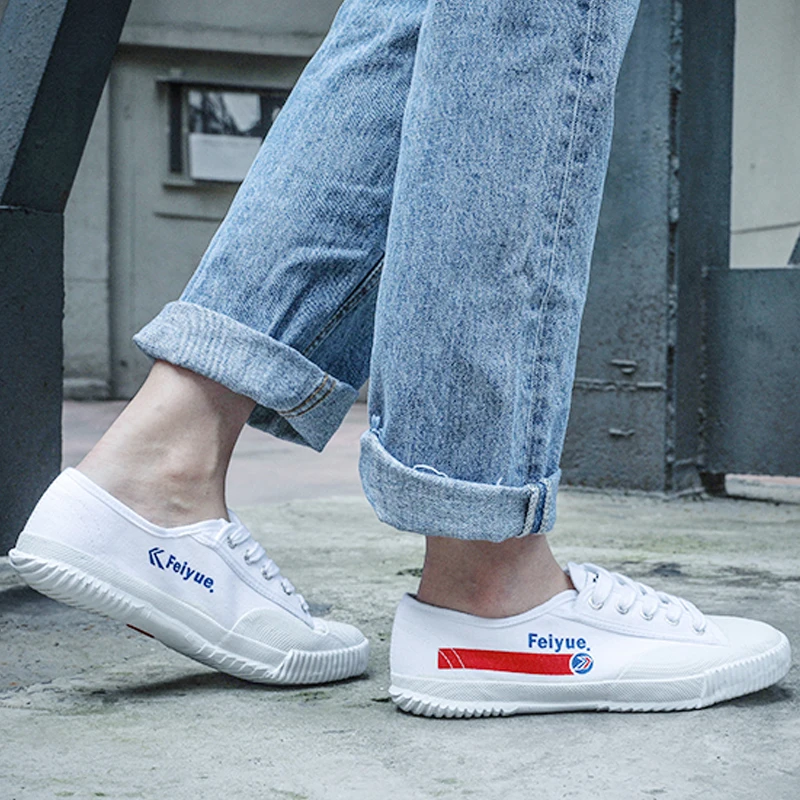 Feiyue обувь кроссовки для женщин и мужчин для китайского кунг-фу парусиновые классические кроссовки Тай Чи, боевые художественные тренировки с шнурками спортивная обувь
