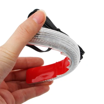 

1 Pair 12V Car Auto 18 Yellow+Blue LED Side Door Mirror Soft Turn Signal Light Universal