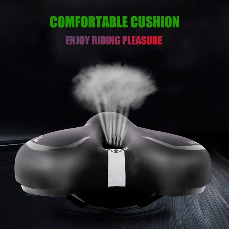 

Bicycle Cushion Saddle Comfortable Mountain Bike Road Bicycle Cushion Reflective front and rear Riding Equipment Accessories