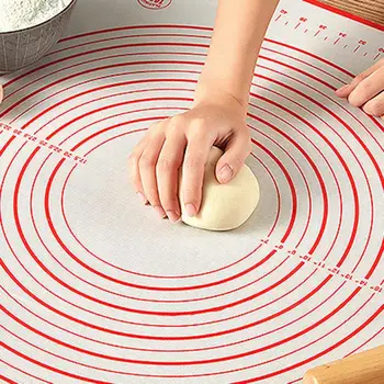 

Non-Stick Silicone Baking Mat Pad Baking Sheet Glass Fiber Rolling Dough Mat Cookie Macaron Baking Mat Pastry Tools