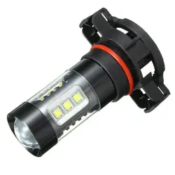 Phare antibrouillard Led H16 pour voiture en alliage d'aluminium, éclairage de voiture à haute conductivité thermique, 80W 16SMD 