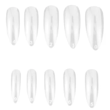 

600pcs Artificial Nail Tips Water Drop Shape Nails Full Cover Fake Nails