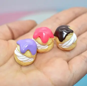 

Mini Bread Cake cream Ice Cream for 1:12 doll house Miniature Pretend Play Kitchen Food Accessories Toy