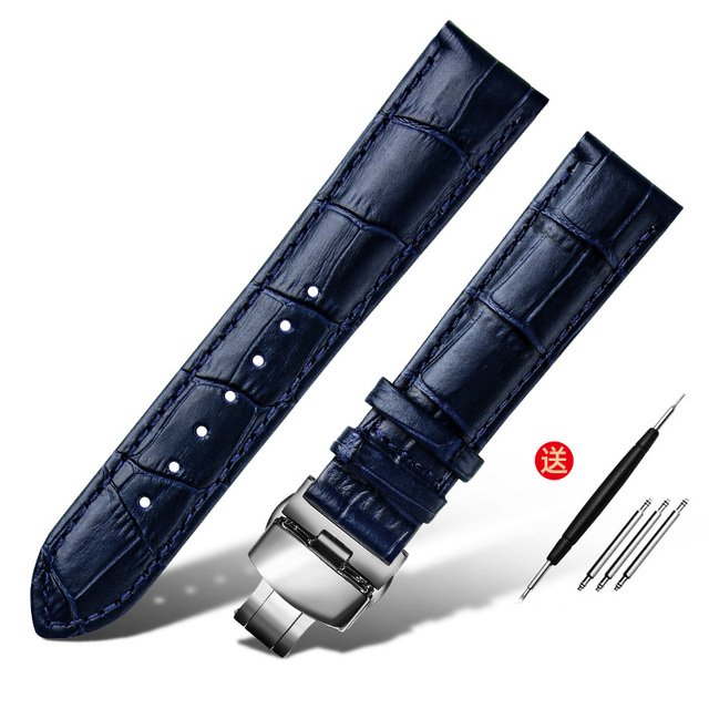 Layer Leather watch strap for Seiko tissot watchband 14 16 19 18mm 20mm 21m 22mm 23mm watch band Wrist Belt Bracelet + Tool