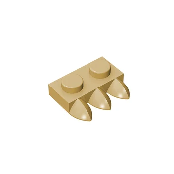 

20pcs/50pcs Plate Special 1 x 2 with Three Teeth MOC DIY building block Assembles Particles 2x1 Bricks Parts CreativeToys