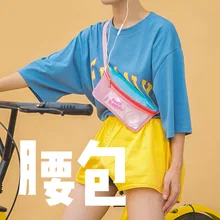 Milkjoy бумажник на молнии желе прозрачный Спортивный Бег открытый ночной бег Пешие прогулки Водонепроницаемый женский большой объем