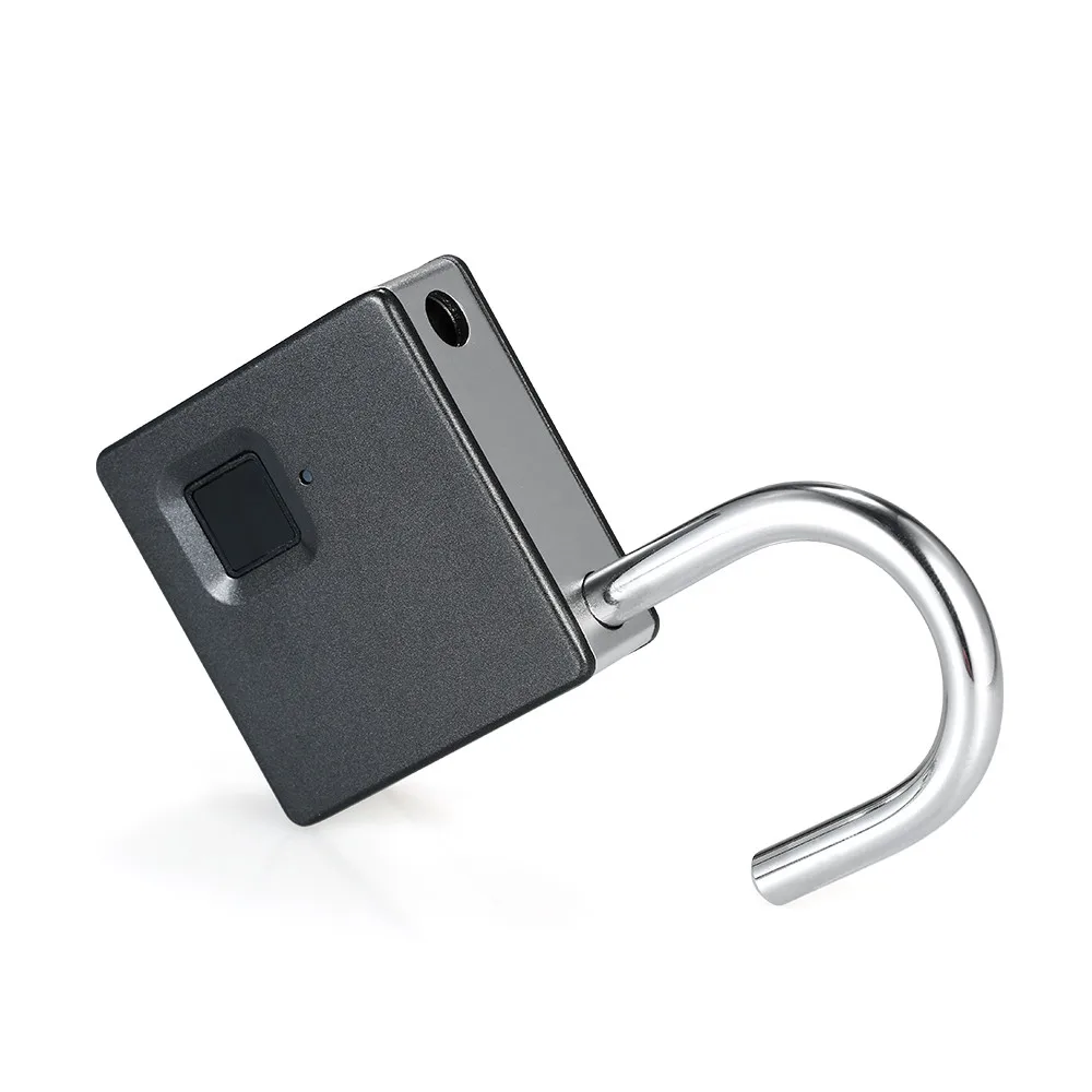 Блокировка отпечатков пальцев USB перезаряжаемая 10 наборов отпечатков пальцев Водонепроницаемая Противоугонная защита замок для двери чехол для багажа Замок для гаража