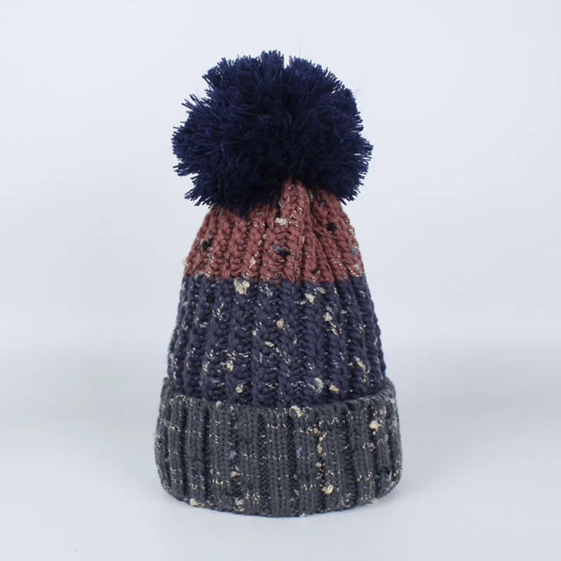 Повседневная шерстяная вязаная шапка Skullies Beanies, зимние теплые крутые шапки, женская уличная шапка, осенняя женская шапка, лыжная шапка, новинка - Цвет: C