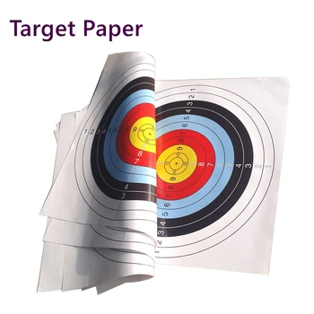 

10pcs 40x40cm Bow and Arrow Archery Target Paper High Quality Color Printing Shooting Target Paper Competition Practice Target