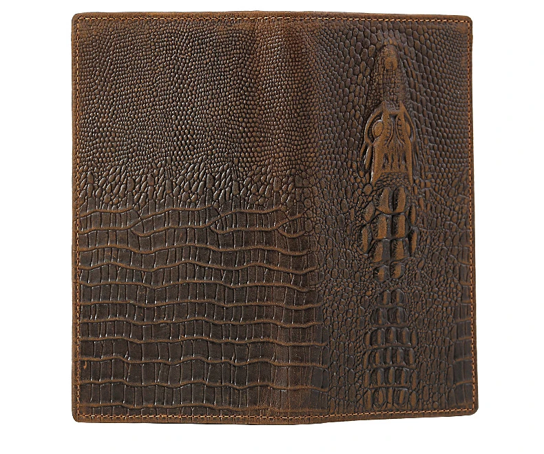Men Vintage Alligator Wallets Genuine Leather Brand Designer Cowhide Card Holder Purse High-grade Coin Wallet for Male