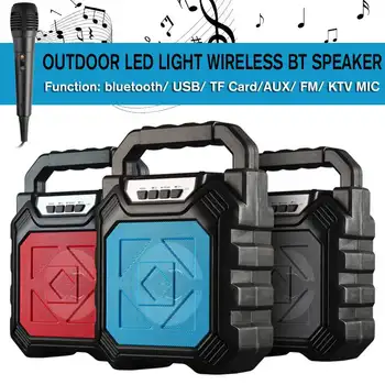 

bluetooth Speaker With/Without Microphone Portable Wireless Karaoke Speaker Subwoofer USB TF AUX FM Home Party Stereo