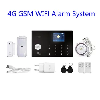 

TuYa/ Smart life APP 4g 3g gsm wifi burglar alarm work with google assistant amazon alexa smart home intruder alarm system