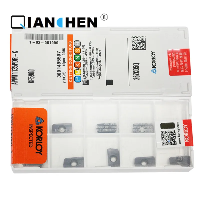 Оригинальные Корея KORLOY APKT1604PDSR PC6510 APMT1135PDER-K KF5900(10 шт./лот) Высокое качество расточка вставка инструмента