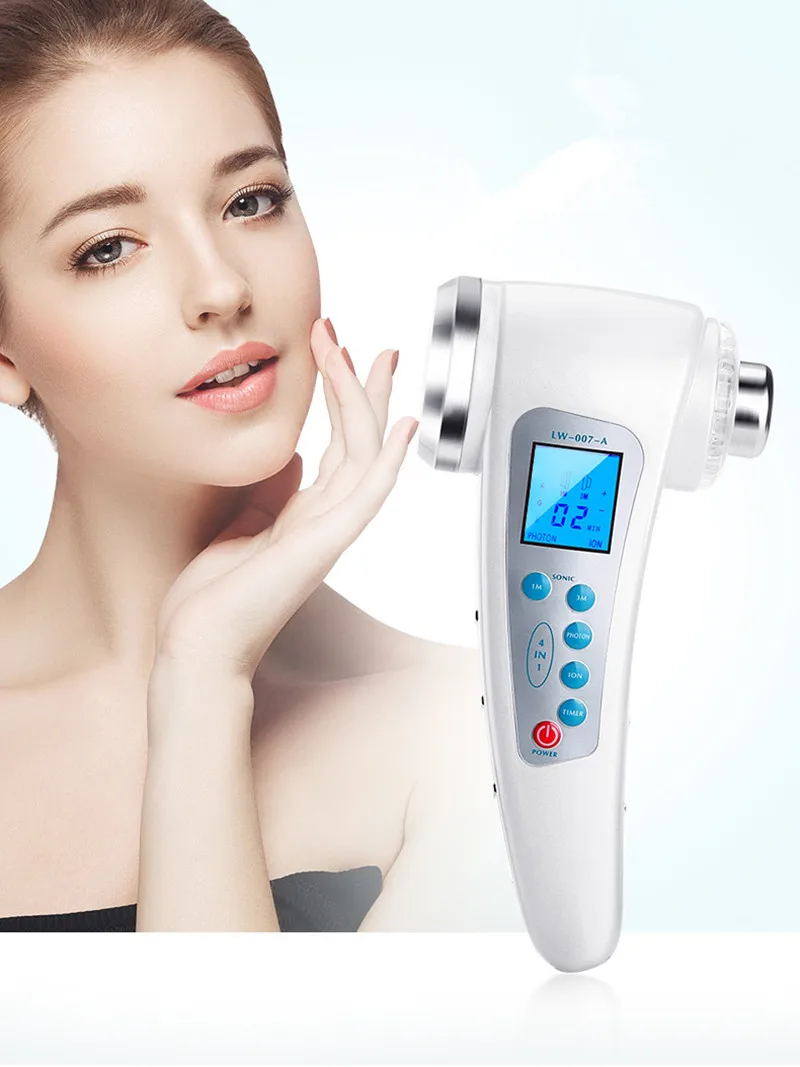 

7 Color Led Photon Ultrasonic Ion Facial Body Slimming Massager Ultrasound Galvanic Face Clean Skin Lift Care 3MHz 1MHz