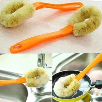 

Kitchen Wash Dishes Degreasing Cleaning Brush Rust Removing qu wu shua Pot Brush Non-Stick Oil Long Handle Dish Brush P