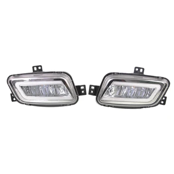 

2Pcs for Ford Road Breaker with Yellow and Blue Three-Color LED Fog Light Daytime Running Light Everest 2016-2019