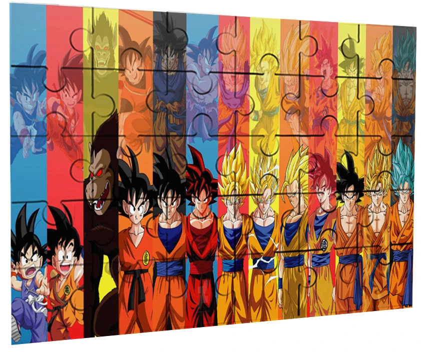 Merchandmania Puzzle 30 Pcs Dragon Ball Super Goku Evolution Puzzle Game For Kids Table Puzzles Aliexpress