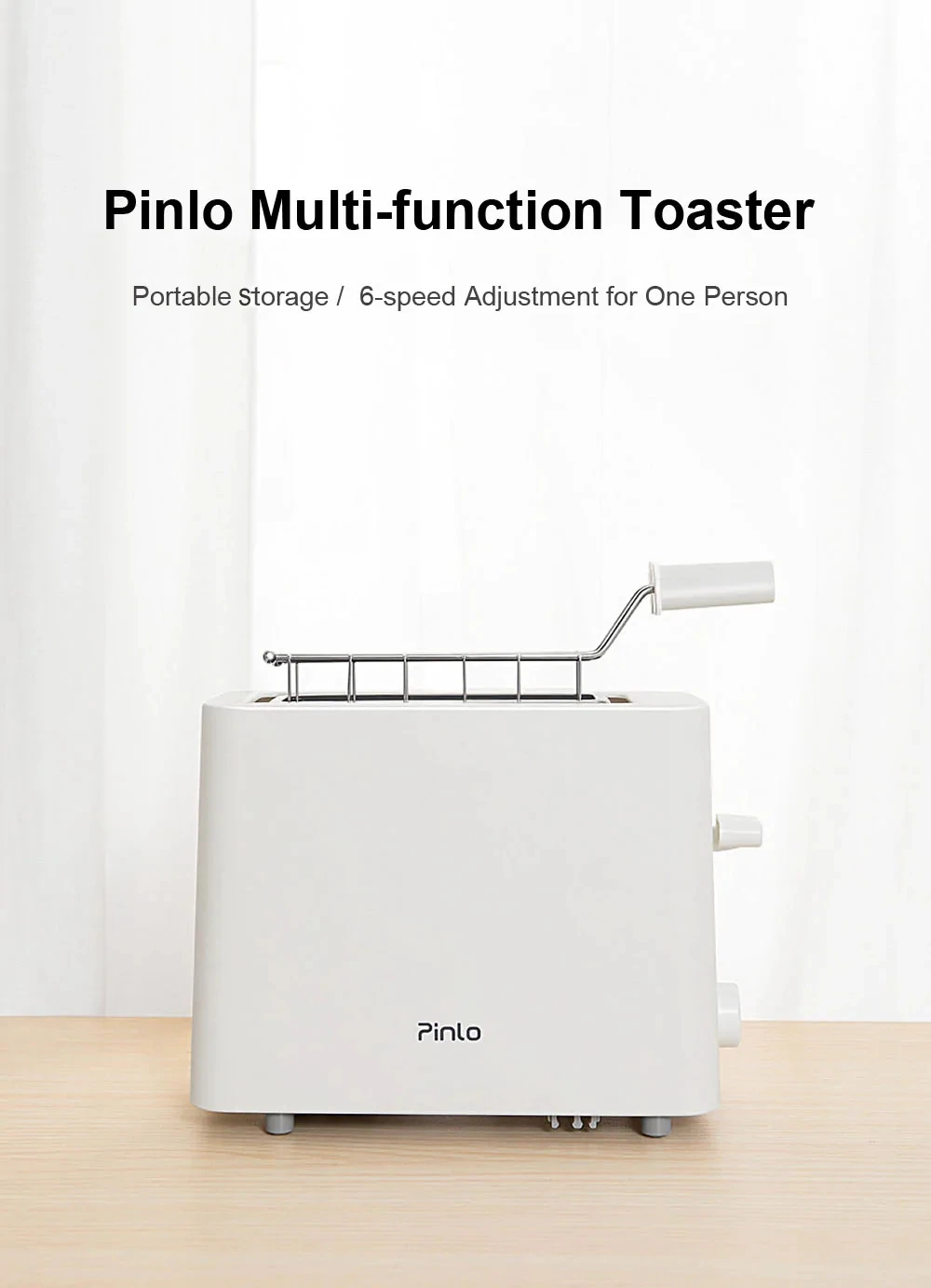 Xiaomi Pinluo мини хлебопечка тостер из нержавеющей стали хлебопечка 6 режимов выпечки сэндвич разморозка разогрева завтрак