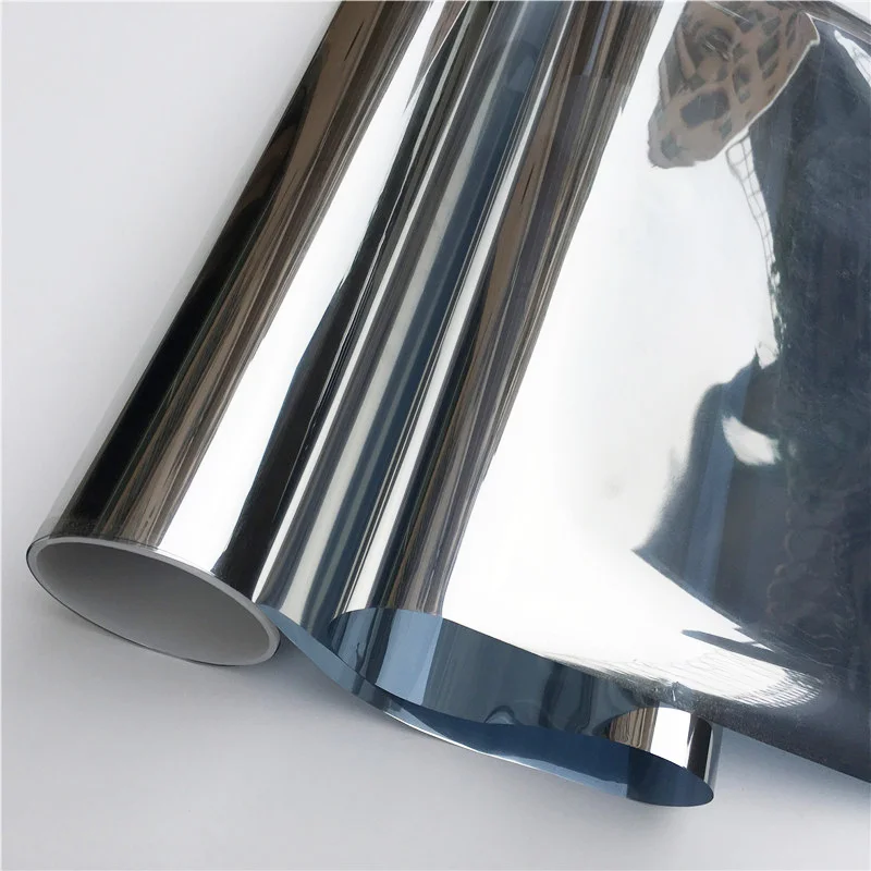 Silver One Way Mirror Window Self-Adhesive 25% OFF Tint Max 81% OFF Film Reflective