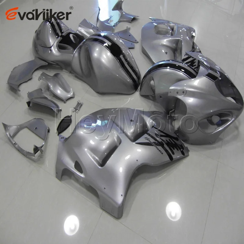 ABS Plastic fairing for GSXR1300 1997 1998 1999 2000 2001 2002 2003 2004 2005 2006 2007 silver motorcycle panels | Автомобили и
