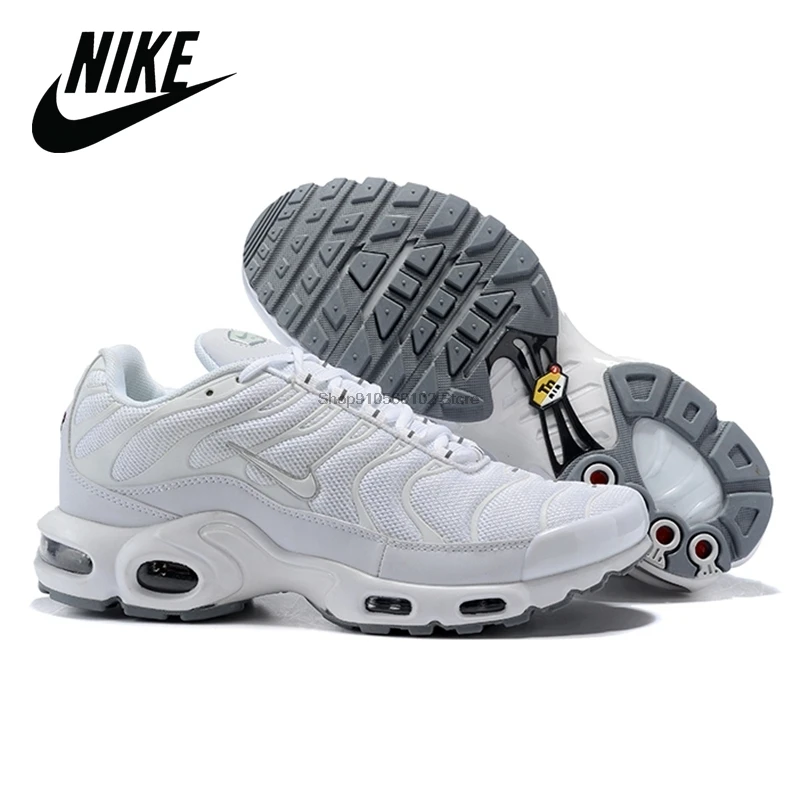 Оригинальные мужские беговые кроссовки Nike Air Max Plus TN Дышащие Беговые черного