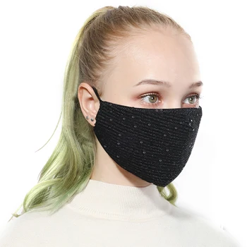

New Outdoor Mouth Mask Washable Reuse Face Mask Sequins Protection Mask Dustproof Mask Reusable Masks for Man Woman