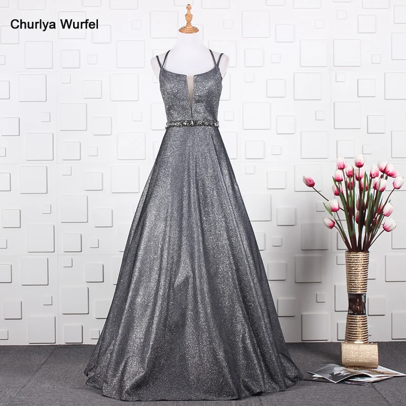 YY044 блестящие платья для выпускного вечера Вечернее платье с поясом открытая