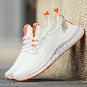 

2020 New Men Sneakers Mesh Casual Shoes Lac-up Shoes Men Lightweight Comfortable Breathable Walking Sneakers Zapatillas Hombre