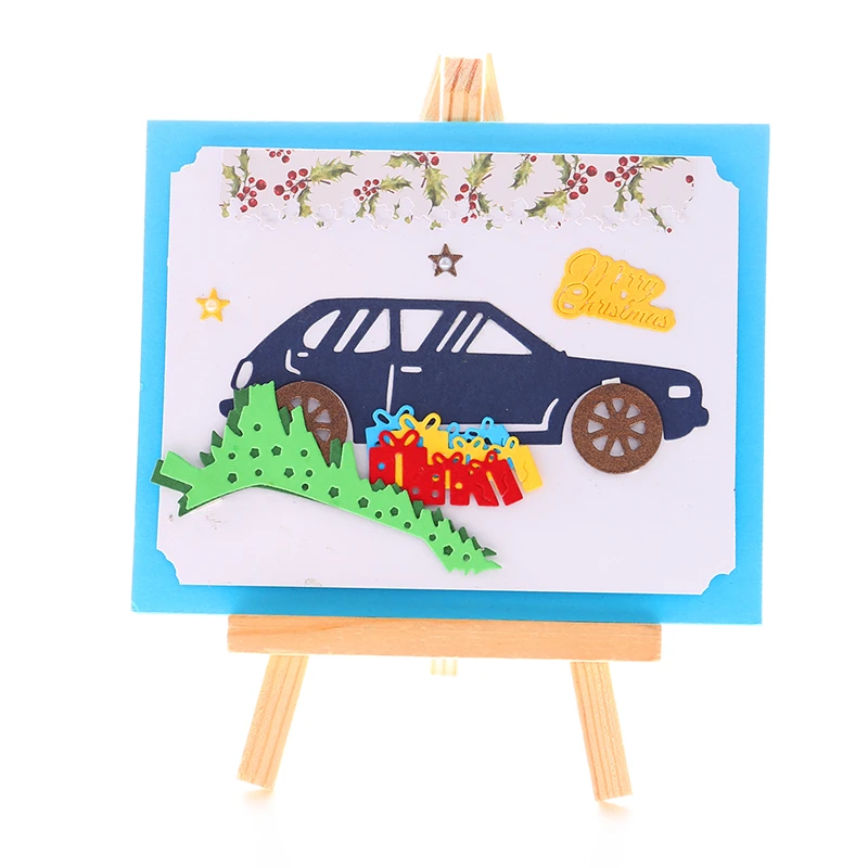 

YaMinSanNiO Car Christmas Tree Dies Metal Cutting Dies New 2019 for Card Making Scrapbooking Dies Embossing Cuts Craft Dies