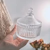 Glass Storage Jar Sugar Bowl and Salt Bowl Kitchen Condiment Dispenser Jewelry Storage Box Home Desktop Decoration Send A Gift 1