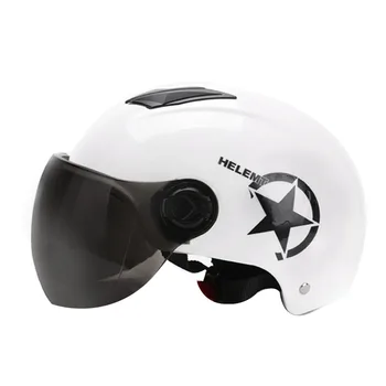 

Summer Motorcycle Helmet ABS Electric Car Helmet Unisex Head Circumference Adjustable Motorbike Moto Bike Helmet