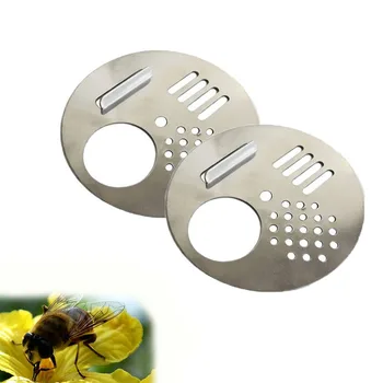 

5pc Beehives Bee Hive Box Door Cage Round stainless Steel Hive Hole Entrance Disc Nest Door Vent Equipment Beekeeping Tools