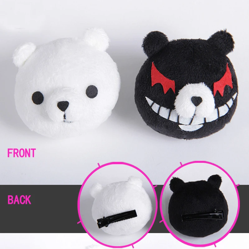 Cosplay&ware 1 Pair Dangan Ronpa Danganronpa Hair Clip Junko Enoshima Mono Kuma White Black Bear Anime Cosplay Headwear Girl Gift -Zentai shop online H06fb84407989482da6cb94c428bfee75N.jpg