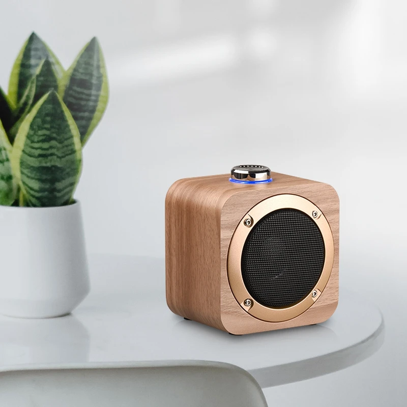 Abkt-деревянный беспроводной Bluetooth динамик Мини Бас Сабвуфер телефон Tws Интернет домашний Открытый Портативный Аудио Телефон Универсальный