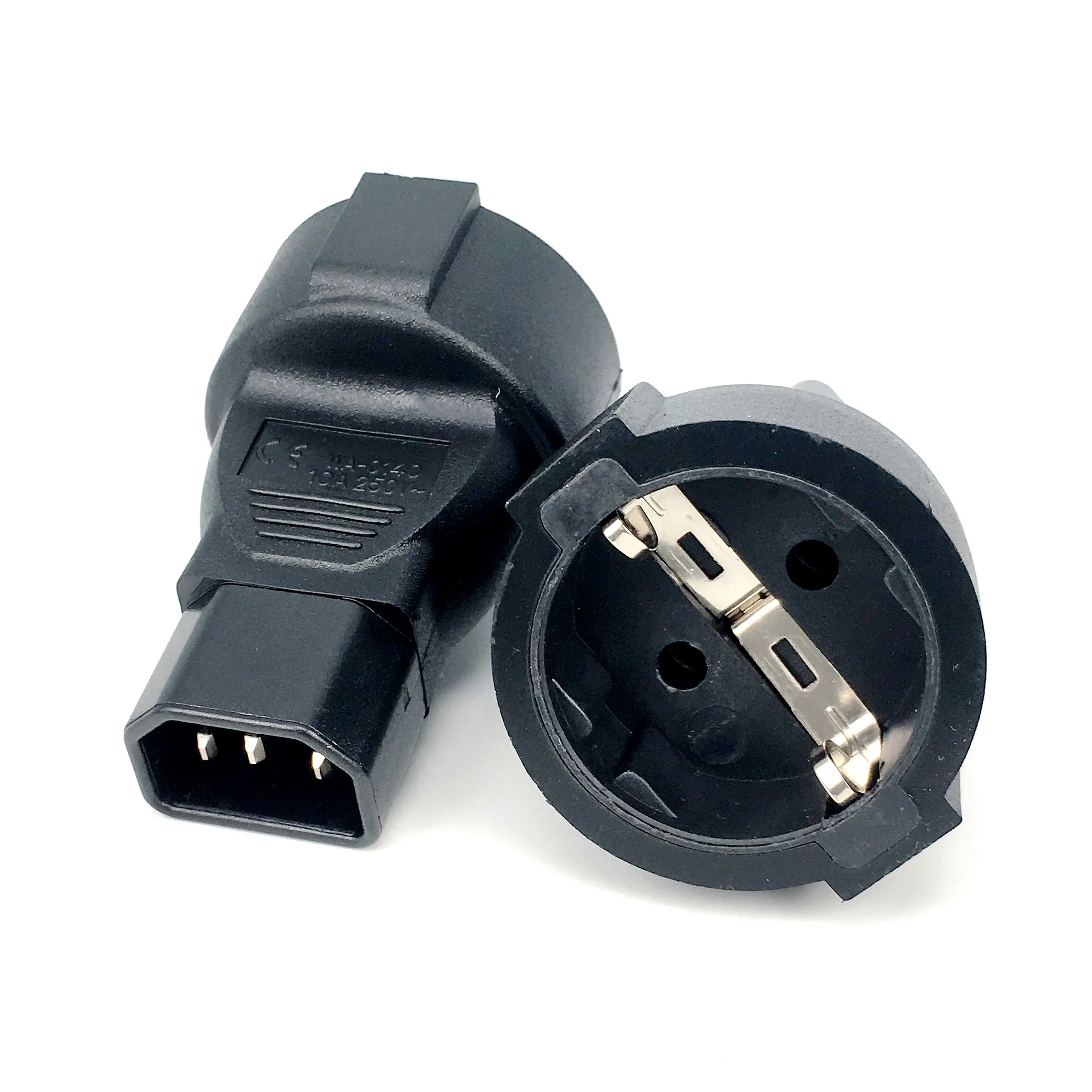 Power Adapter IEC320 C14 TO EU Adaptador De Tomada de Poder IEC 320 C14 a UE Europeu DA UE AC plug power converter UPS PDU Cabo