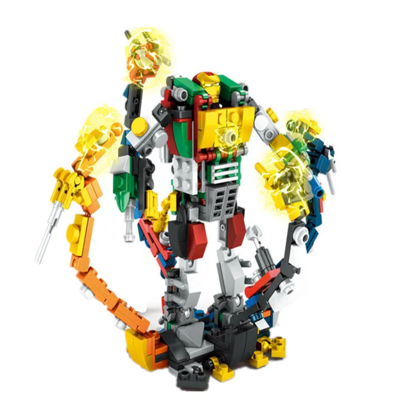

448Pcs Marvel Avengers Endgame Super Heroes Iron Man Set Armored Platform Hulkbuster Building Blocks Bricks Kids Toys Gift