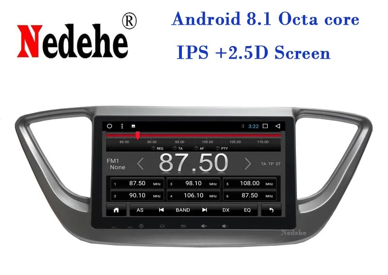 Nedehe 2G RAM Quad Core 9 дюймов Android 8 1 автомобильный dvd плеер GPS навигация автомобильное