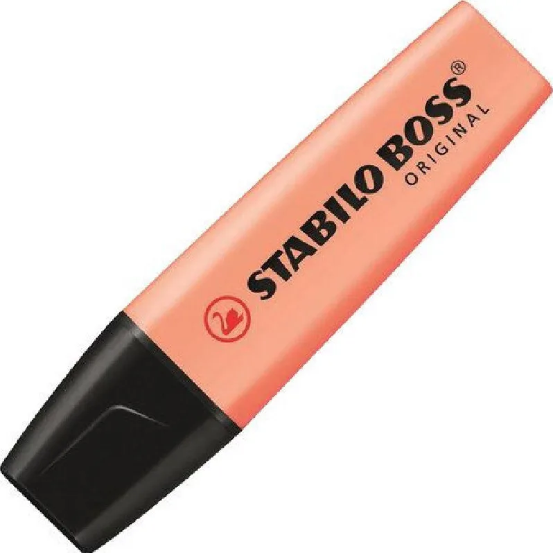 Текстовыделитель STABILO &quotBoss Pastel&quot ПЕРСИКОВЫЙ линия 2-5 мм 70/126 |