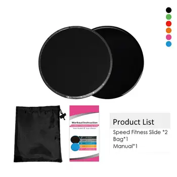 

2 Pcs/set Dual Sided Core Sliders Gliding Discs Use On Carpet Hardwood Floors Workout For Home Training Body Fitness Equipment