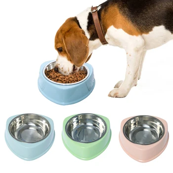 

Pet Bowls Dog Food Water Feeder Stainless Steel Pet Drinking Dish Feeder Cat Puppy Feeding Supplies Small Dog Accessories