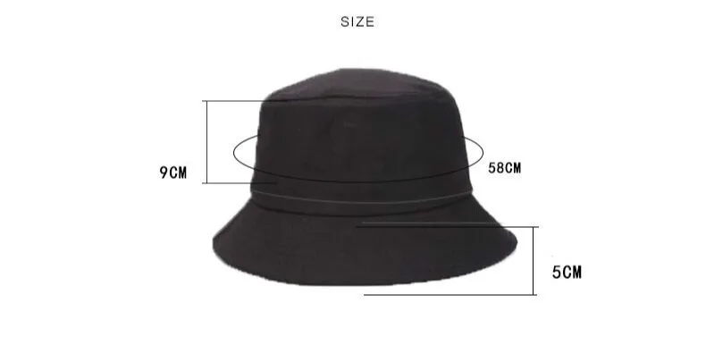 New Design Dollar Pattern Chapeau Femme Fisherman Hat Men Bucket Hats Outdoor Casquette Double-sided Wearable