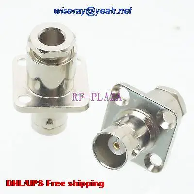 

DHL/EMS 200pcs Con tor BNC female jack flange clamp RG58 RG142 LMR195 RG400 cable -A3