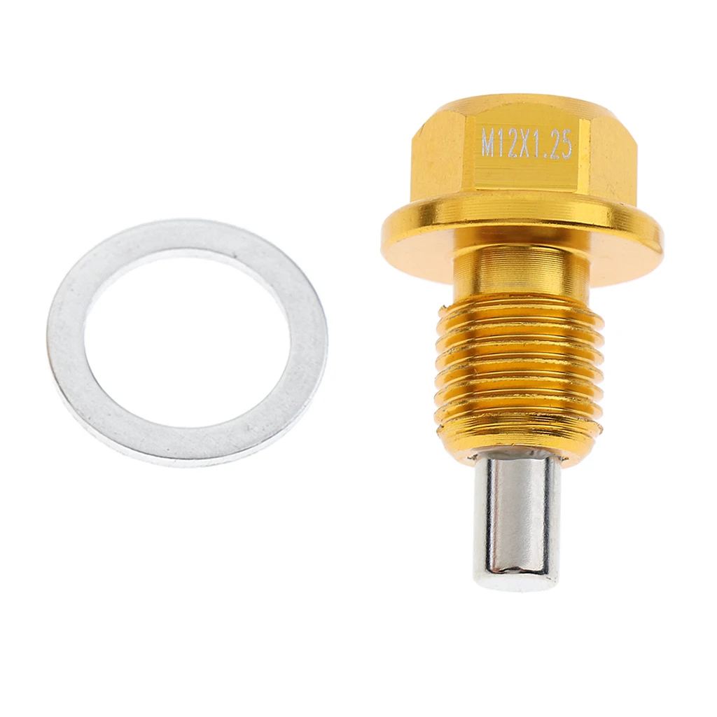 Автомобильный двигатель слив масла M12 X1.5mm резьбовой с раздавливанием уплотнение золото