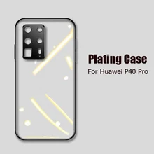 Lainergie Case Voor Huawei P40 Pro Luxe Plating Soft Clear Camera Bescherming Telefoon Cover Voor Huawei P40 P40Pro Telefoon Gevallen
