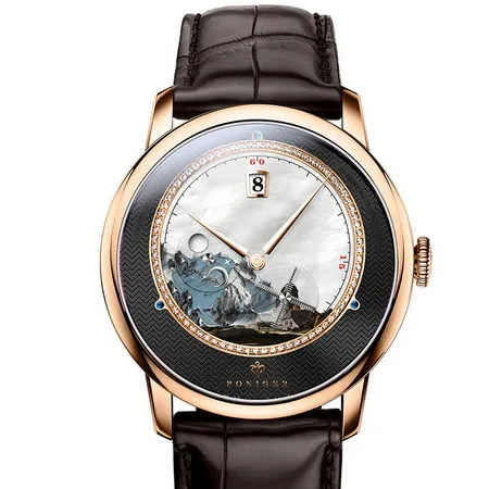 men watch p10 Мужские часы, мужские автоматические часы PONIGER, водонепроницаемые мужские механические наручные часы от ведущего бренда, Роскошные мужские часы - Цвет: men watch p10