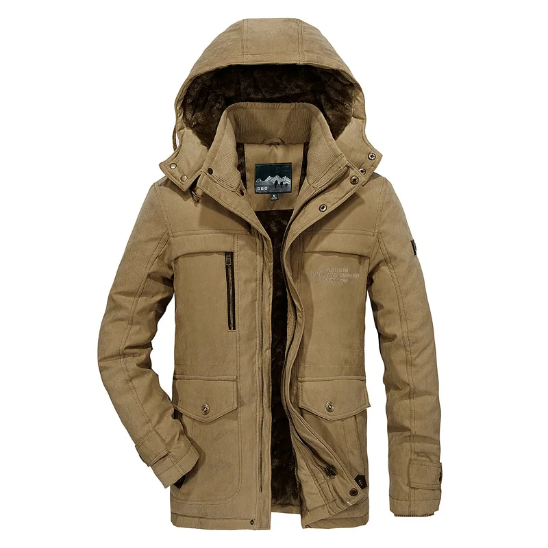Manteau homme hiver jaqueta corta vento masculina для мужчин среднего возраста плюс бархат утолщение теплые куртки пальто одежда для отдыха