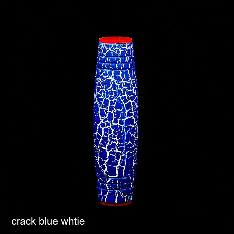 Деревянный Непоседа смешной ручной Спиннер снятие стресса флип-палка ручной декомпрессии концентрат игрушка японская Скалка палка игрушка - Цвет: crack blue whtie