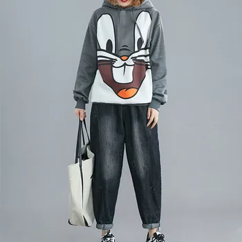 

Women Hoodies Casual Hooded Sweatshirts Fashion Long Sleeve Female Pullovers Plus Size