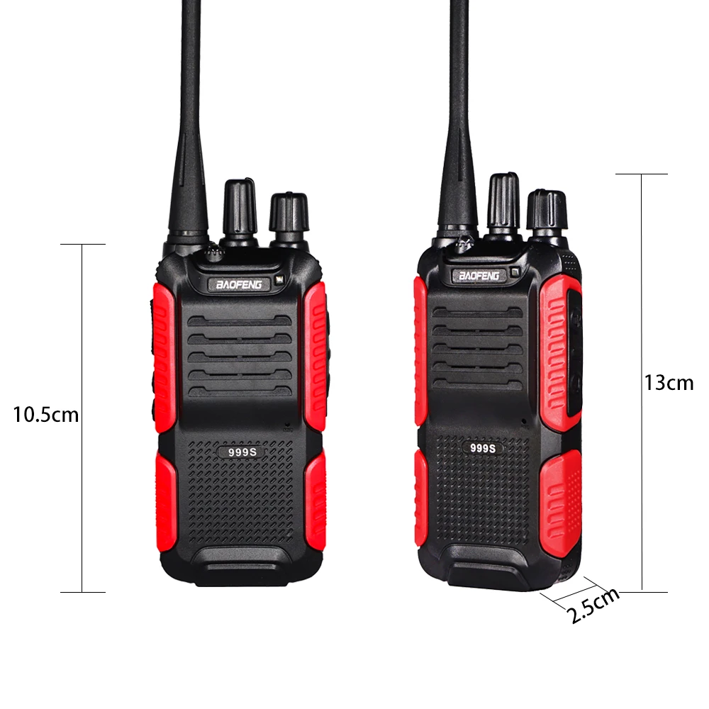 Baofeng BF-999S Plus Walkie Talkie 5 Вт 1800 мАч портативный CB Ham радио 10 км двухстороннее радио FM трансивер обновление BF-888s домофон