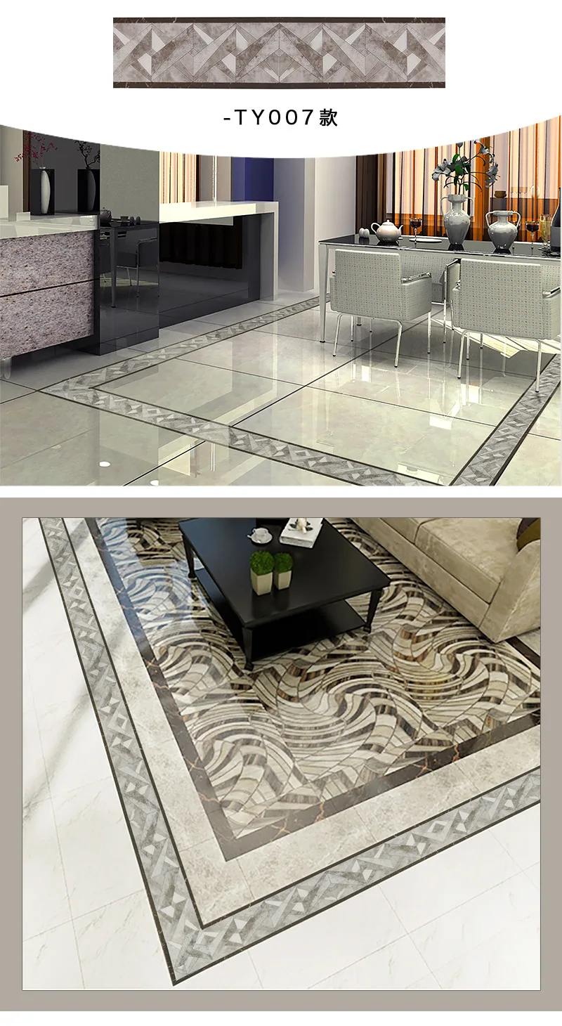 Living Room Waterproof Model Gold Plated Decoration Lines Waistline Transmission Line Ceramic Tile Sticker PVC Self-Adhesive Wal